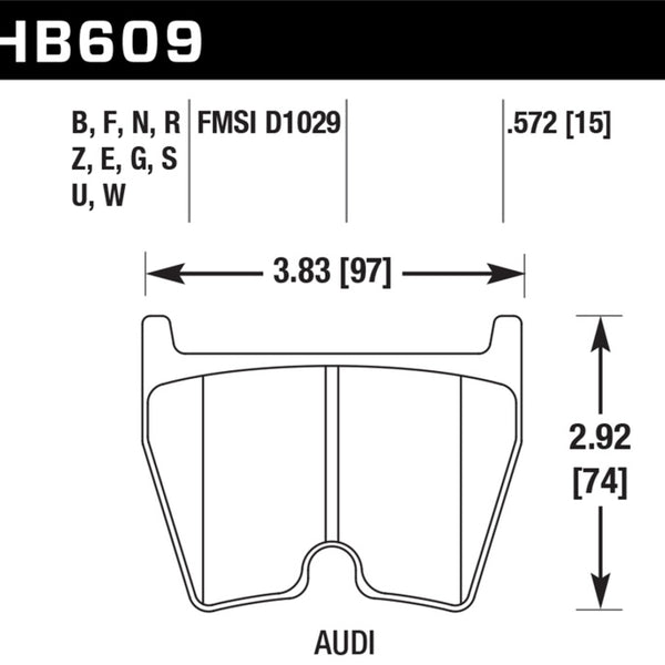 Hawk 08-15 Audi R8 DTC-70 Race Front Brake Pads