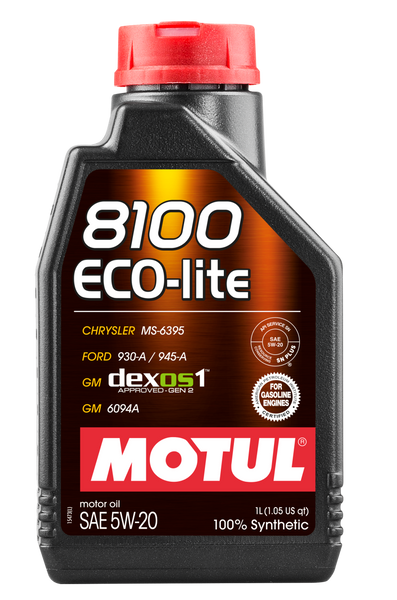 Motul 1L Synthetic Engine Oil 8100 5W20 ECO-LITE