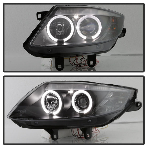 Spyder BMW Z4 03-08 Projector Headlights Xenon/HID Model Only - LED Halo Black PRO-YD-BMWZ403-HID-BK