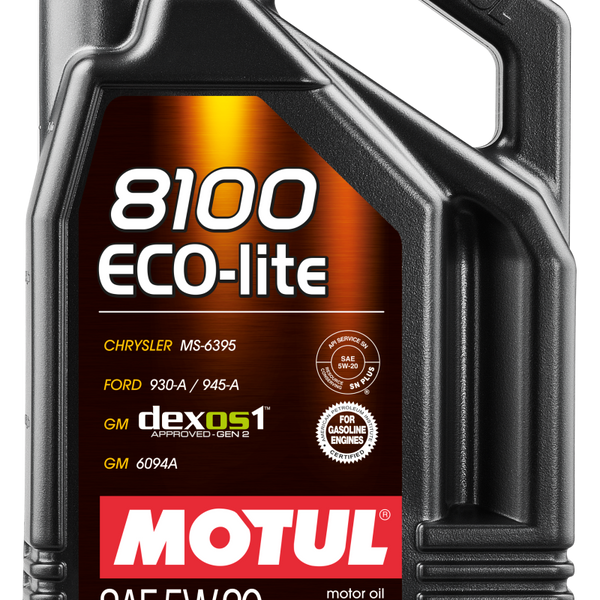 Motul 5L Synthetic Engine Oil 8100 5W20 ECO-LITE