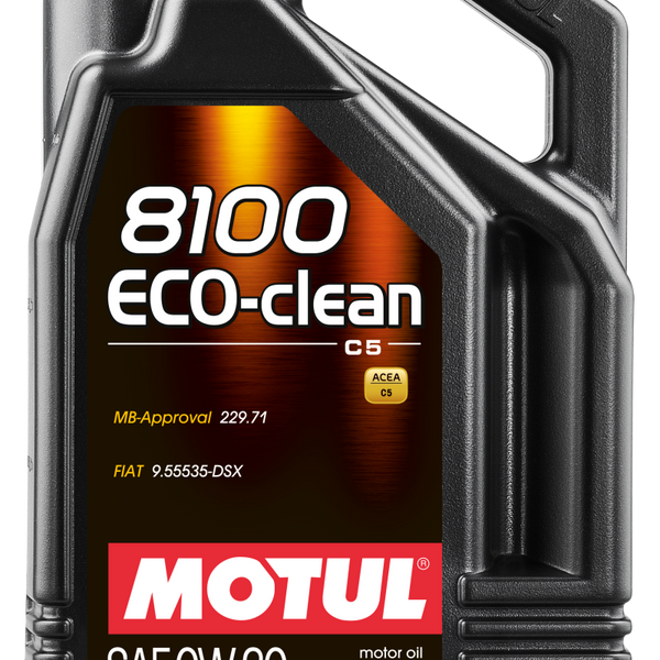 Motul 5L Synthetic Engine Oil 8100 0W20 Eco-Clean