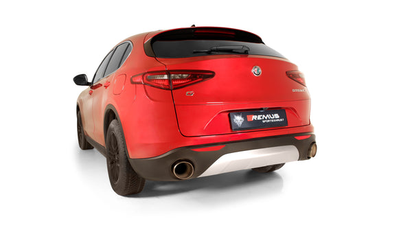 Remus Racing Exhaust 026017 Resonated cat-back system for Alfa Romeo Stelvio  2.0T AWD Only