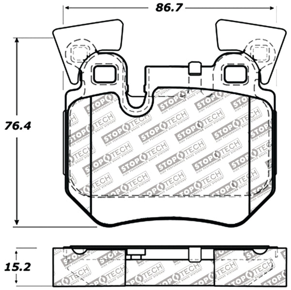 StopTech Performance 08-09 BMW 128i/135i Coupe Rear Brake Pads