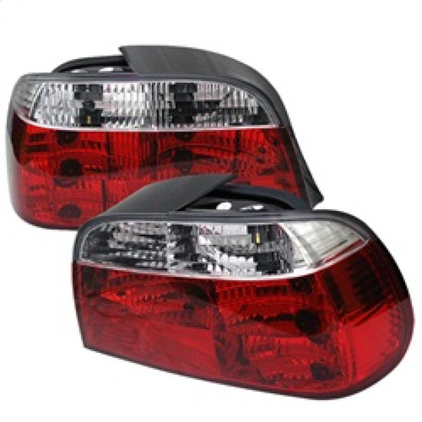Spyder BMW E38 7-Series 95-01 Crystal Tail Lights Red Clear ALT-YD-BE3895-RC