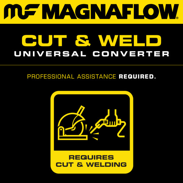 MagnaFlow Conv Univ 2.25in Inlet/Outlet Center/Center Oval 01-04 Sequoia/03-04 Tundra 4.7L D/S-P/S
