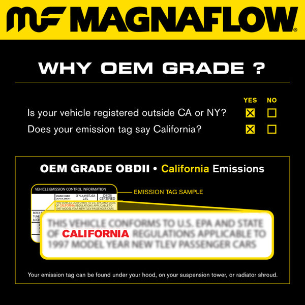 Magnaflow Conv DF 2007-2010 Q7 V6 3.6 OEM Underbody