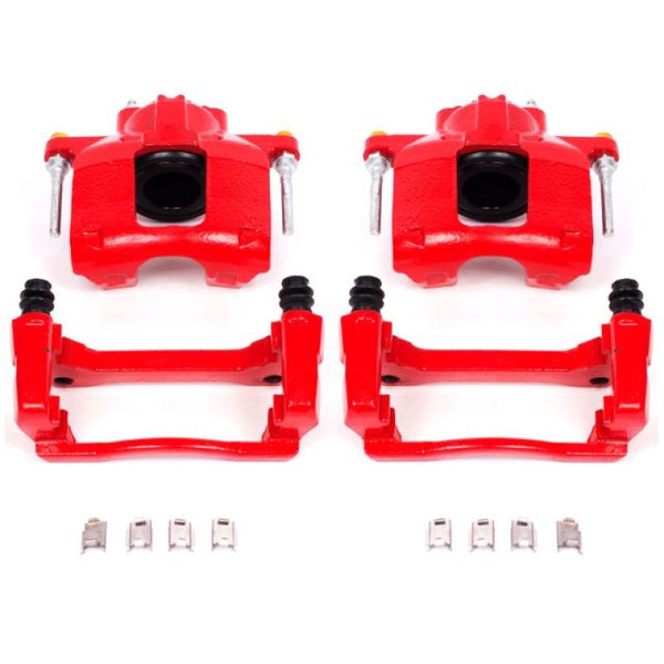Power Stop 08-16 Chrysler Town & Country Front Red Calipers w/Brackets - Pair