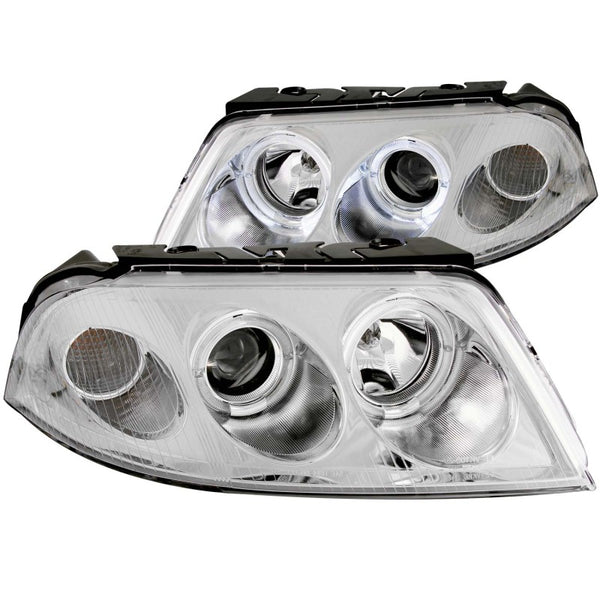 ANZO 2001-2005 Volkswagen Passat Projector Headlights w/ Halo Chrome